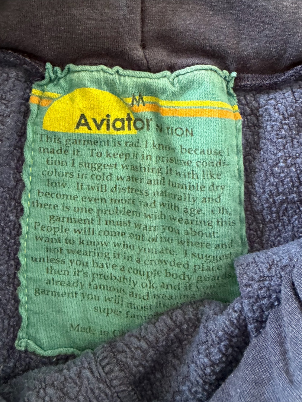 Aviator Nation Jogger Sweatpants Pants Womens Medium Flawed - Picture 3 of 9